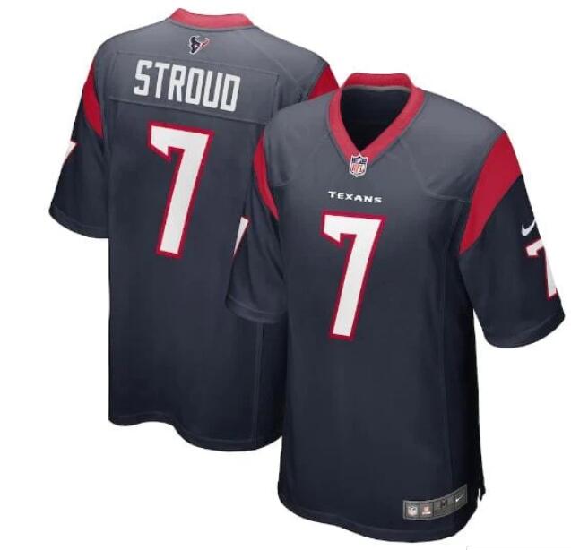 2023 Men NFL Houston Texans #7 CJ Stroud Nike Navy Blue Game Jersey